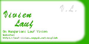 vivien lauf business card